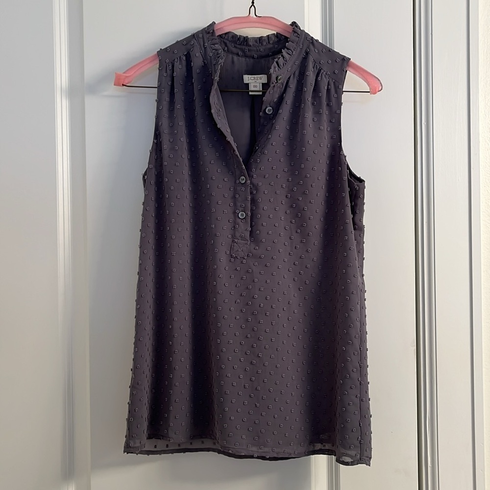 Gray Sleeveless JCrew Blouse Size 00